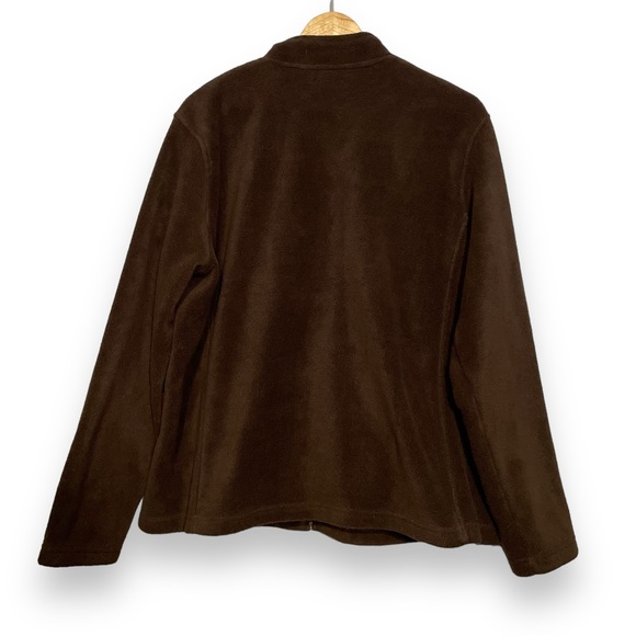 Carroll Reed Fleece‎ Zip Up Sweater with Floral Embroidery - XL - Picture 3 of 6